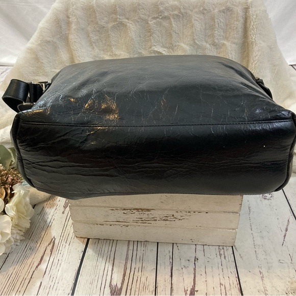 Ellington Bags Ellington Vintage Italian Leather Large Noir Zipper